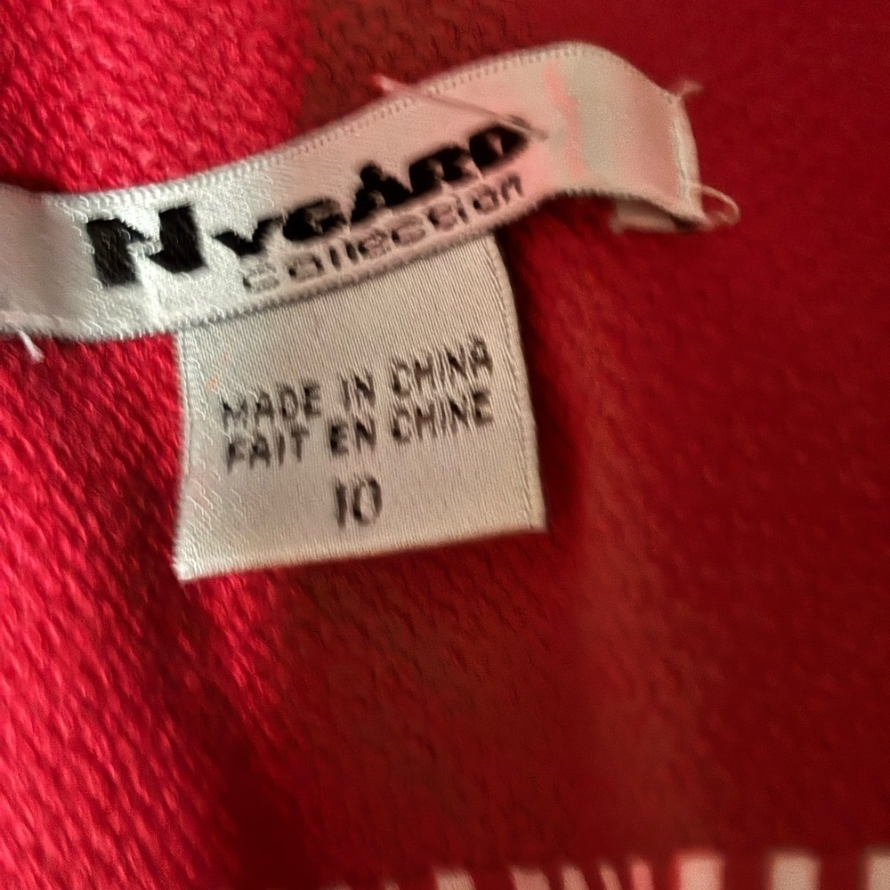 Vintage Nygard Red Linen Blazer Cropped Button Jacket Size 10 - Picture 12 of 15